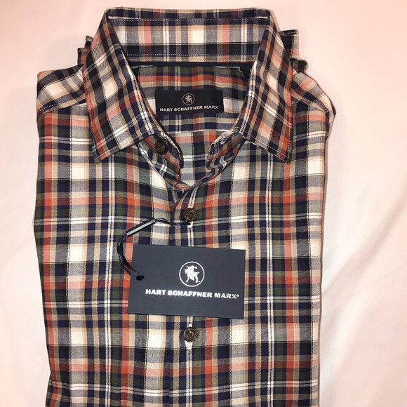 Plaid Shirt Men's Size S Long Sleeve NWT $98+ - Picture 1 of 10